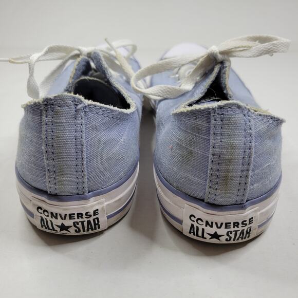 Converse Chuck Taylor All Star Denim Blue Canvas Low Top Sneakers Women's Size 9 - Picture 4 of 8